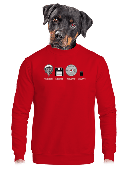 Trilobite unisex mikina bez kapuce Red
