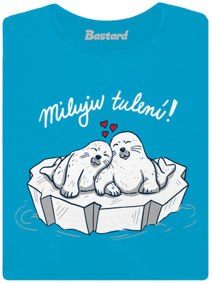Miluju tulení dámské tričko Blue Atol