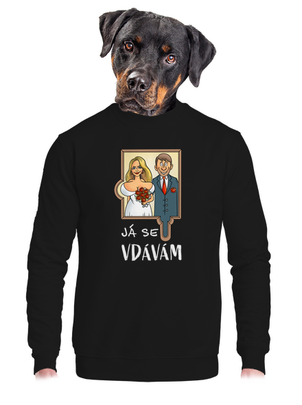 Já se žením/vdávám unisex mikina bez kapuce Black