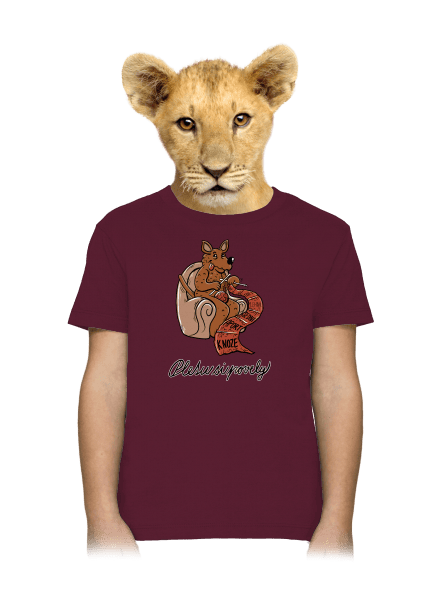Pletu si povely dětské tričko Burgundy