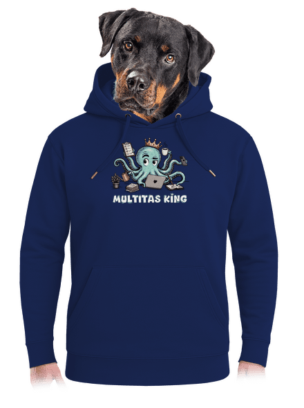 Multitas king unisex mikina premium Navy
