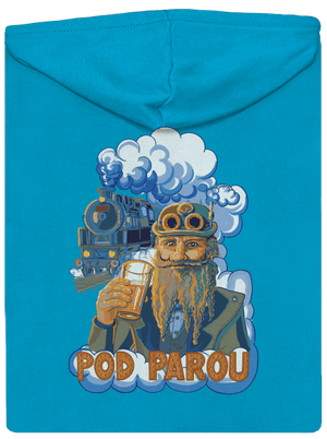 Pod parou dámská mikina na zip Blue Atol