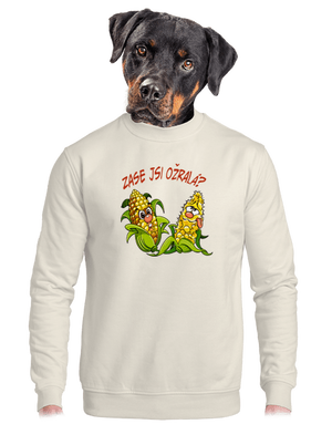 unisex mikina bez kapuce