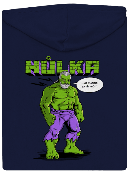 Hůlka pánská mikina na zip Navy