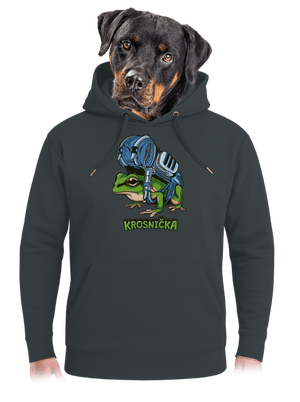 Krosnička unisex mikina premium Charcoal