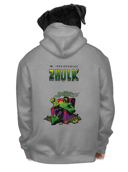 Zhulk  pánská mikina na zip Light Melange