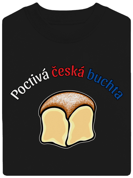 Poctivá buchta a klobása unisex mikina bez kapuce Black
