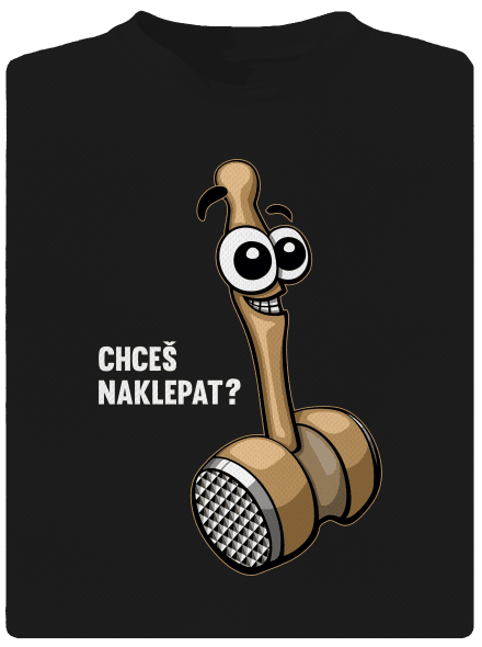 Chceš naklepat? pánské sportovní tričko Black