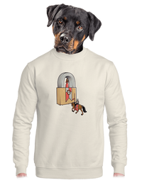 unisex mikina bez kapuce