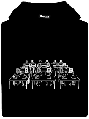 Cimrman: Debil, blbeček pánská mikina klokanka Black