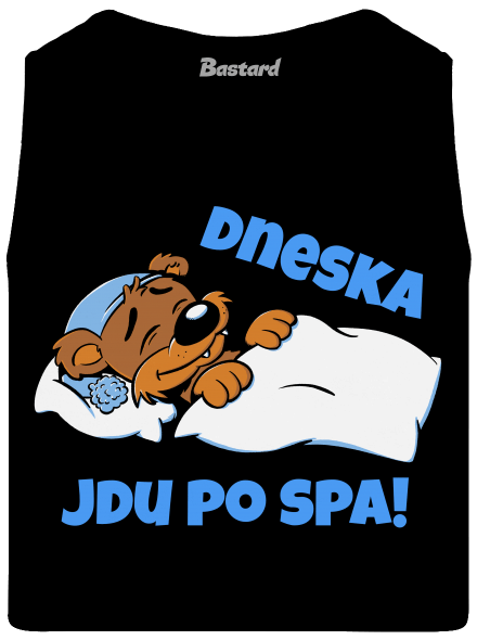 Dneska jdu po spa pánské tílko Black