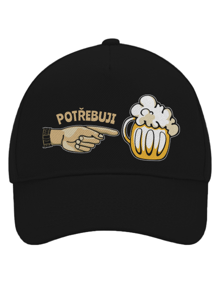 Rodinné potřeby kšiltovka baseballka Black