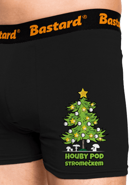 Houby pod stromečkem boxerky Black