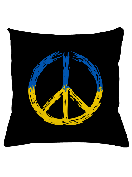 Ukrajina - Peace polštář Black