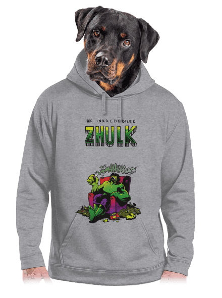 Zhulk  pánská mikina klokanka Light Melange