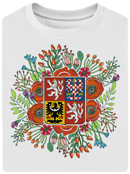 Moje rodná země Česká republika  unisex tričko oversized White