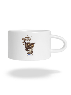 Potřebuju víc kafe hrnek makronka White