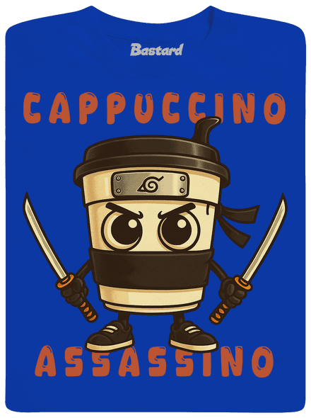 Cappuccino Assassino – Italian Brainrot pánské dlouhý rukáv Royal Blue