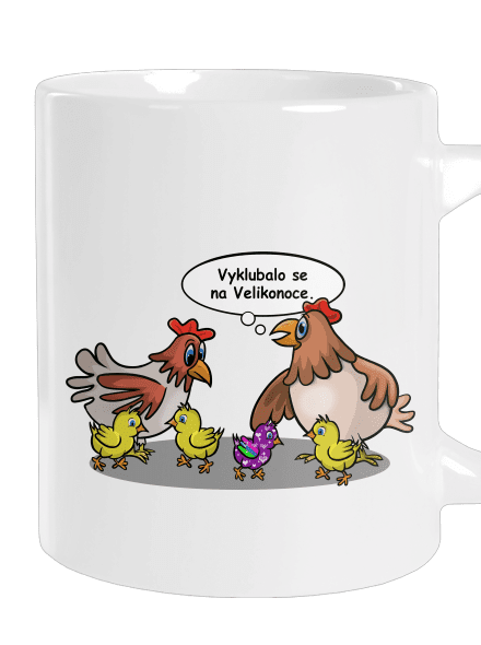 Velikonoční kuře velký hrnek White