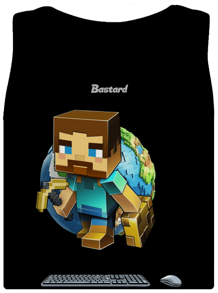 B17: Minecraft dámské tílko klasické Black