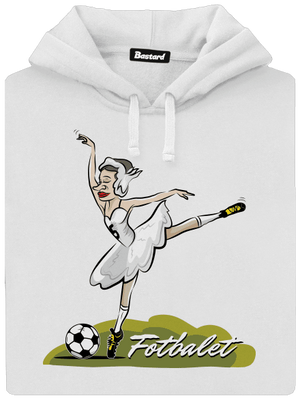 Fotbalet dámská mikina klokanka White