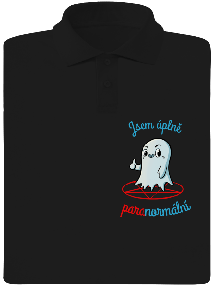 Jsem paranormální pánská polokošile Black