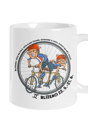 Cyklistický horoskop: Blíženci klasický hrnek White