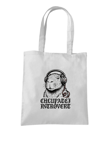 Chlupatej introvert taška White