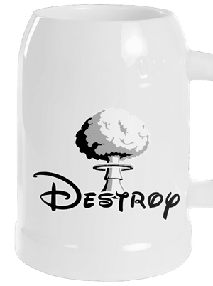 Destroy půllitr White