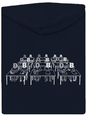 Cimrman: Debil, blbeček dámská mikina na zip Navy Mal