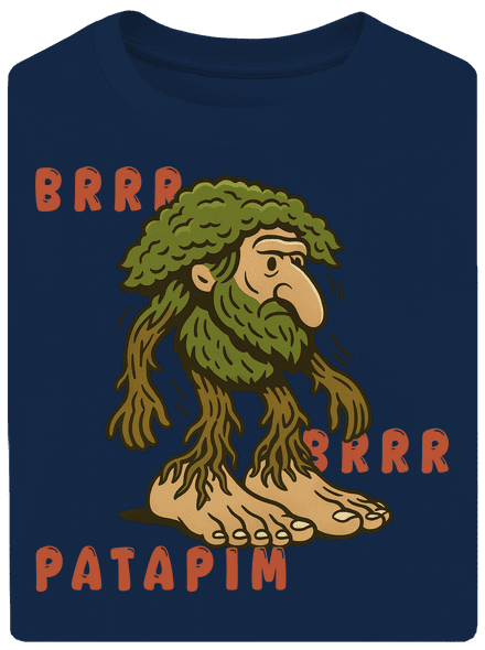 Brrr Brrr Patapim – Italian Brainrot unisex tričko oversized Midnight Blue