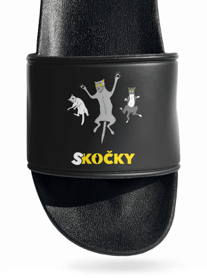 Skočky pantofle Black