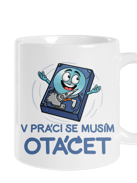 Musím se otáčet klasický hrnek White