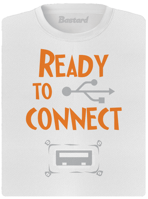 USB připojení dámské sportovní tričko White