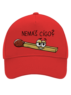 Cígo a oheň kšiltovka baseballka Classic Red