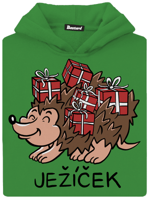 Ježíček dětská mikina klokanka Kelly Green AWD