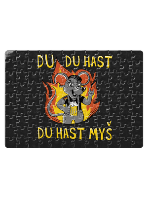 Du hast myš puzzle White