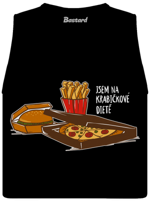 Krabičková dieta dámské tílko volné Black