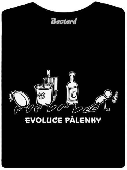 Evoluce pálenky dámské tričko Black
