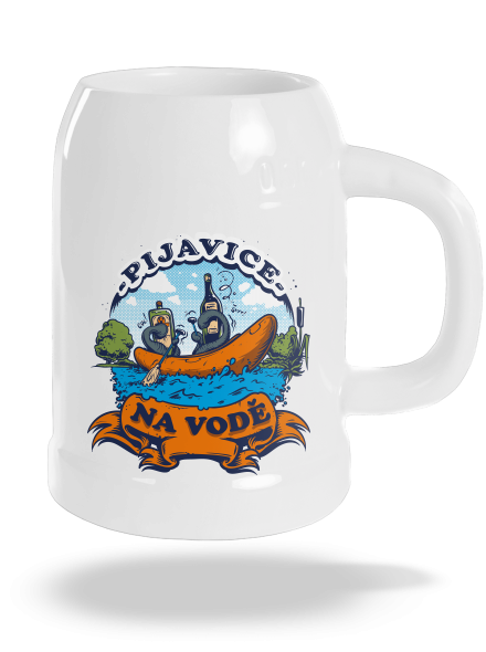 Pijavice na vodě půllitr White