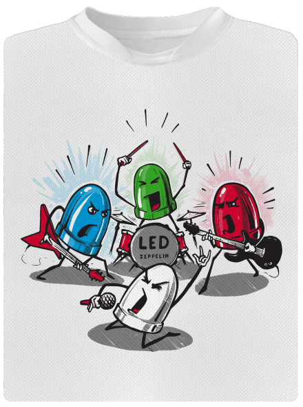 Led Zeppelin dětské sportovní tričko White