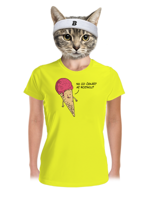 Zmrzlina dámské sportovní tričko Neon Yellow