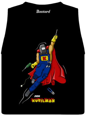 Kutilman dámské tílko volné Black