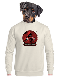 unisex mikina bez kapuce