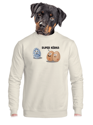 Super kérka unisex mikina bez kapuce Off White