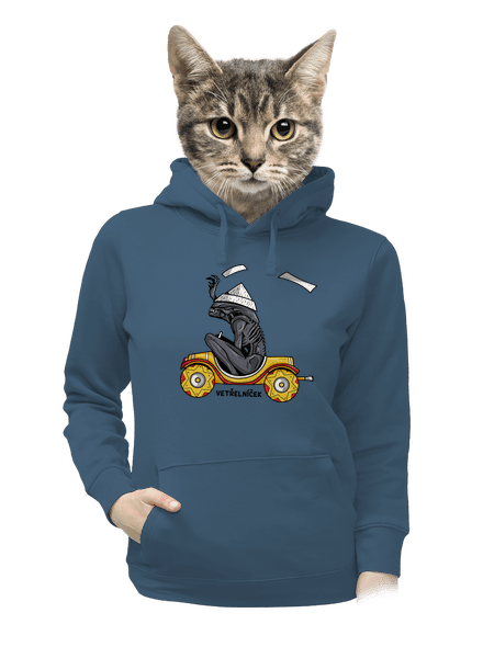 Vetřelníček dámská mikina klokanka Denim