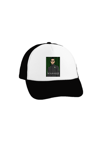 Neoženich kšiltovka truckerka Black cap