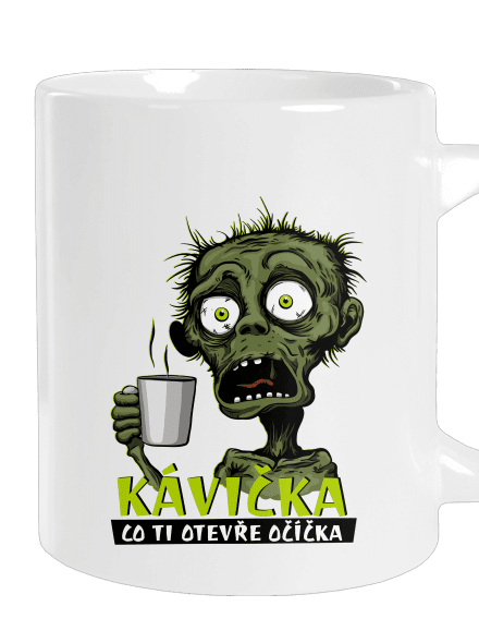 Zombie kávička velký hrnek White