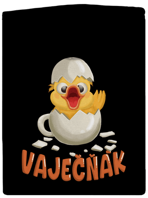 Vaječňák dámská mikina na zip Black