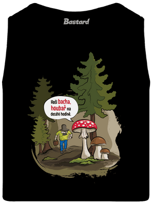 Bacha houbař pánské tílko Black